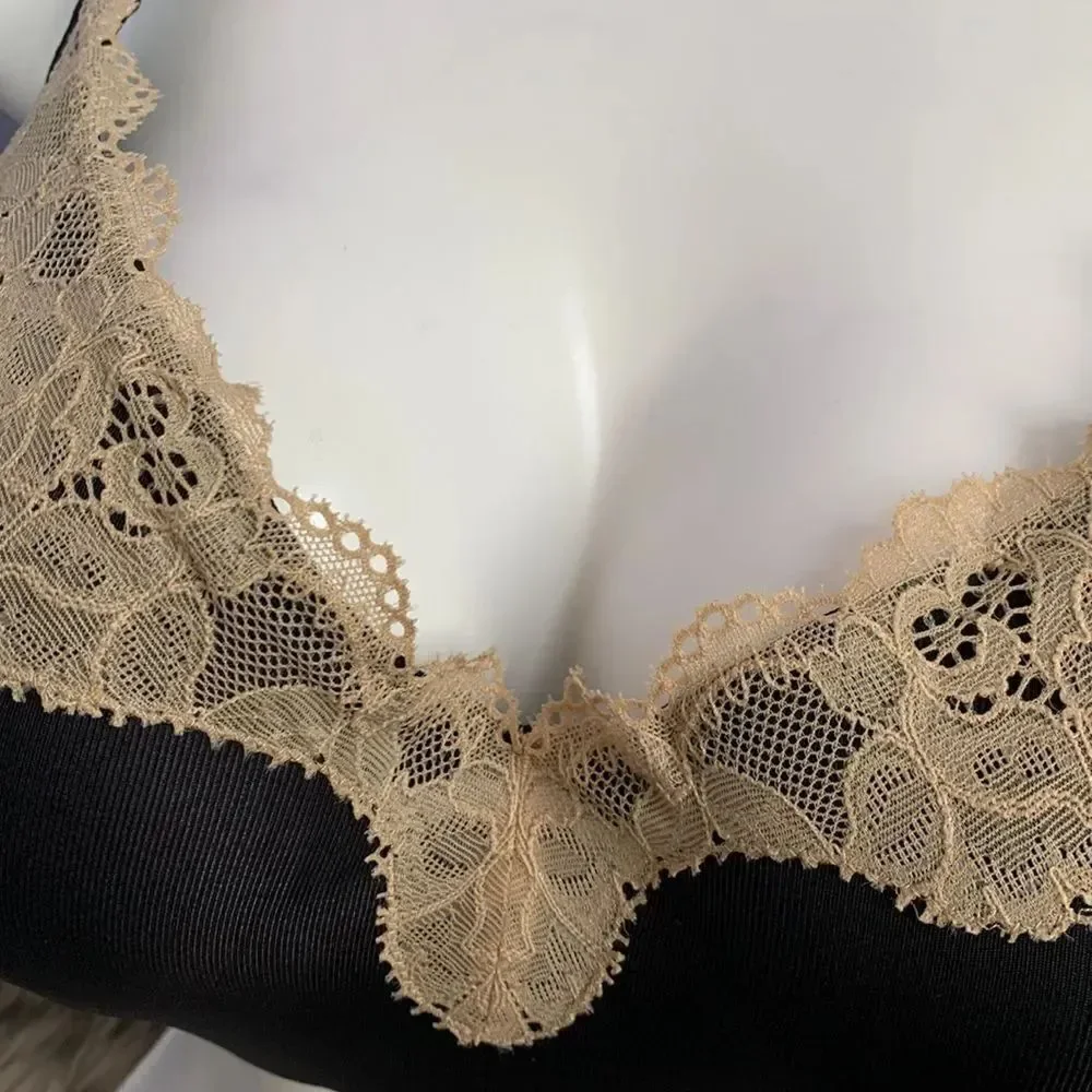 Lane Bryant Cacique Smooth Balconette Lightly Lined Bra Black 40DD